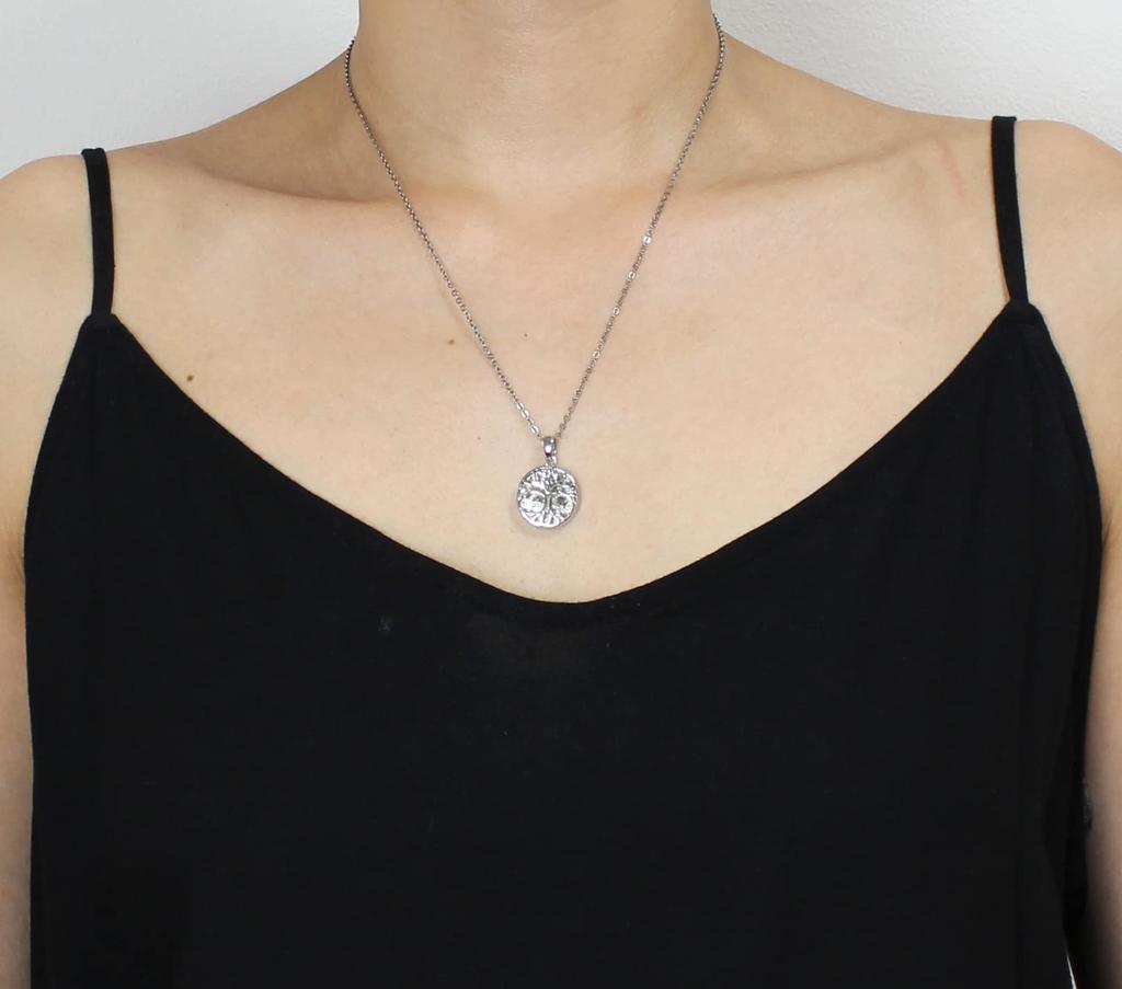 Аксессуары Древо Жизни Гибеонский Метеорит Сакральная Геометрия Древо Жизни Серебряная Подвеска [World Carmelo] (Серебряный)