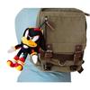 Sonic the Hedgehog Shadow and Sonic 8" Plush Clips with Small Zipper Pouch - 2 Pieces (1 Piece of Each)