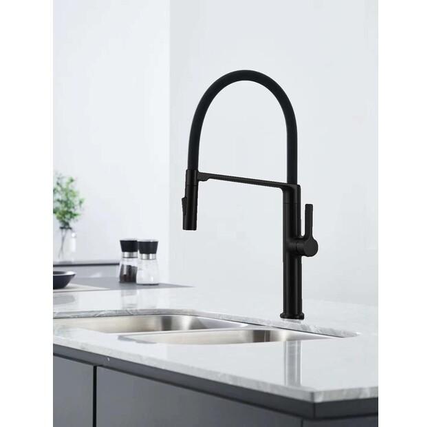 Смеситель BERG BALACK MAGNETIC EWP черный mat 130380PH