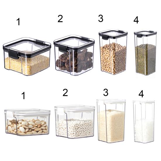Портативная канистра для пищевых продуктов, экологически чистый, хороший видимый контейнер для хранения продуктов