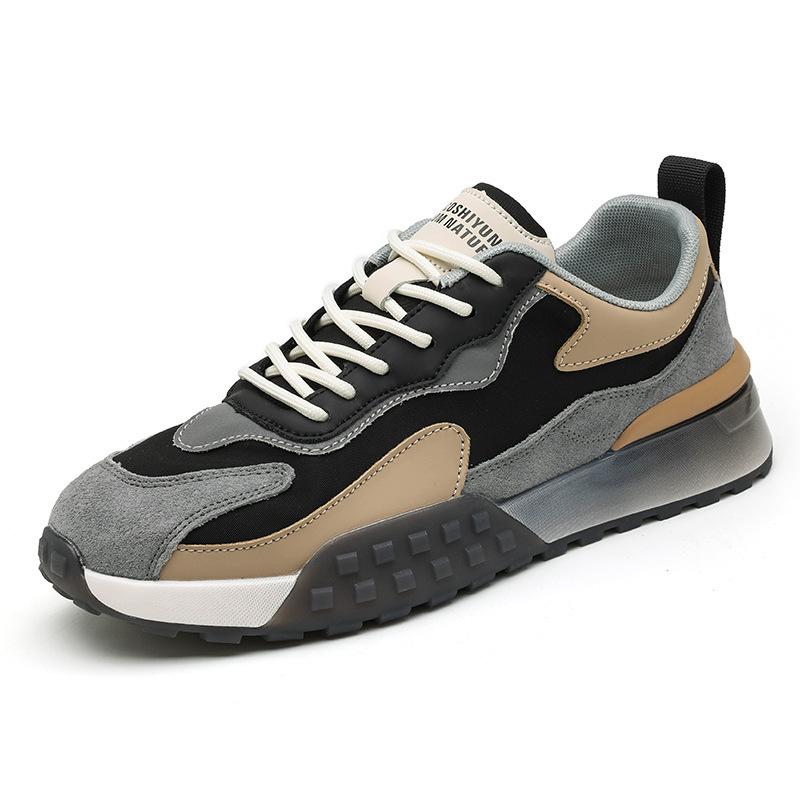 Трендовая брендовая мужская обувь весна новая обувь для папы воздушная подушка мягкая подошва увеличивающая рост мужская спортивная и повседневная обувь мужская для бега 2283