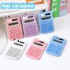 Cute Math Calculator Plastic Accounting Calculator Durable Mini Calculator  Office