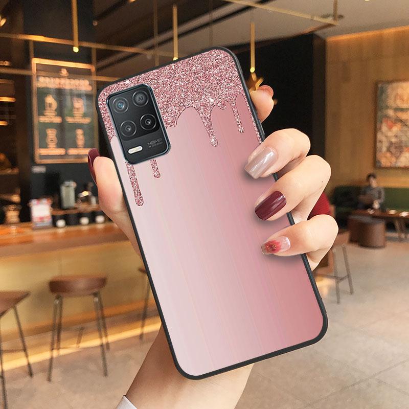 Розовый блестящий чехол для телефона OPPO Realme GT 2 Pro X2 Pro XT C25S 8 7 6 Pro 6i GT Master C3 C21 C21Y C11 X3 SuperZoom