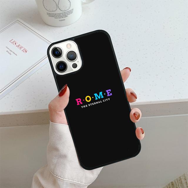 Italy Rome City Phone Case For iPhone 17 Air 14 15 16 13 12 Cover For Apple 14 15 16 Pro Max 6S Plus Coque