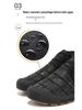 Men's High-Top Camouflage Waterproof Snow Boots - Non-Slip Outdoor Velvet-Lined Casual Cotton Shoes