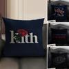 KKITH Brand Cushion Cover Natural Linen Organic Fabric DoubleSided Printing Sofa Home Decor Gift Pillow Case