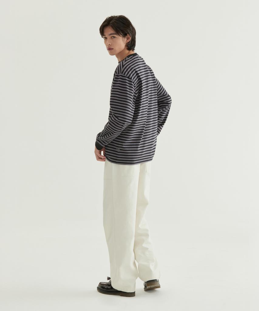 COVERNAT Basic Striped Long Sleeve Black