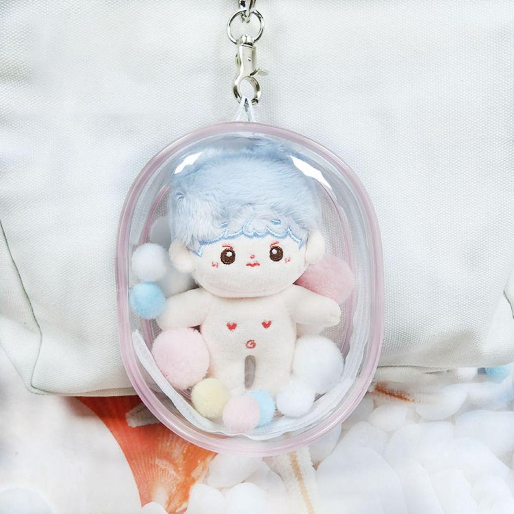 Transparent Doll Display Box Multicolor Storage Case Toy Clear Outdoor Bag