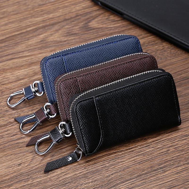 Высококачественные кошельки для ключей, кошелек для ключей на молнии, унисекс, автомобильные держатели для ключей, сумка для ключей с пряжкой, чехол, держатель для экономки