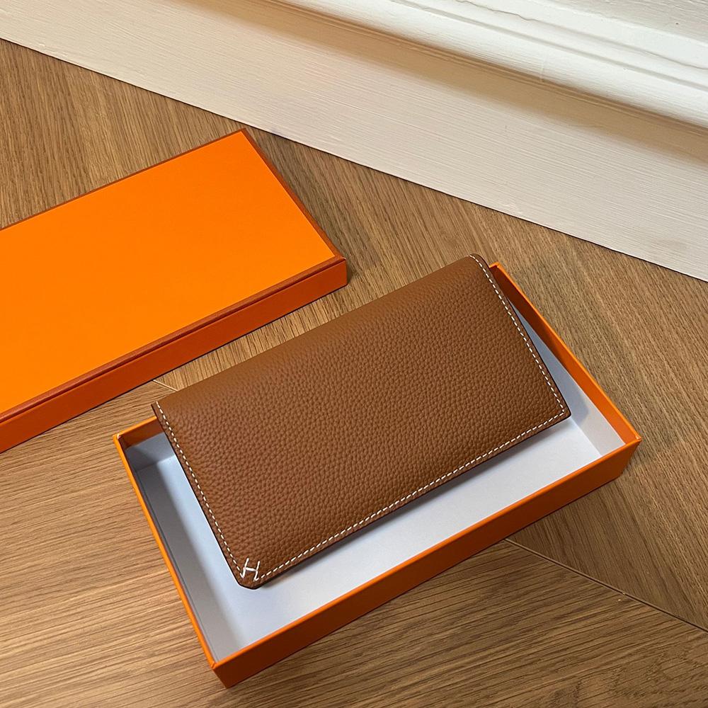 2025 Новые женские кошельки из натуральной кожи, длинный кошелек с нитью H, кошелек из первого слоя коровьей кожи для дам, двойной бумажник