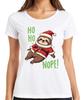 Ho Ho Nope Sloth Christmas Funny Gift Cute Lazy Ladies Tshirt