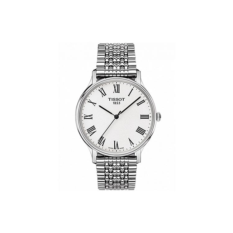 Tissot Коллекция Meishi Кварцевый механизм Мужские часы Часы 38 мм Белый циферблат T109.410.11.033.00 T109.410.11.033.00