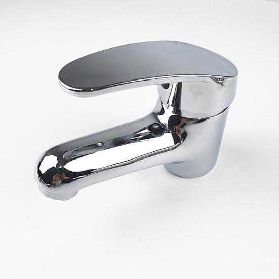 2Pcs Single Handle Vanity Faucet with Anti-Drip Core Chrome Basin Tap Contemporary Bathroom Sink Faucet