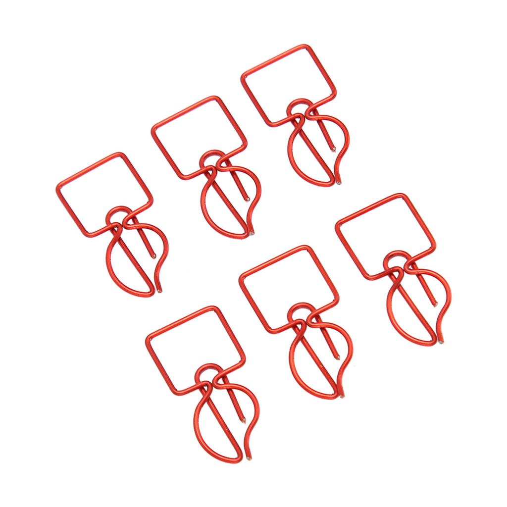 100 шт. скрепок для бумаги, предотвращающих скольжение, симпатичные декоративные металлические закладки в форме свечи, скрепки для бумаги