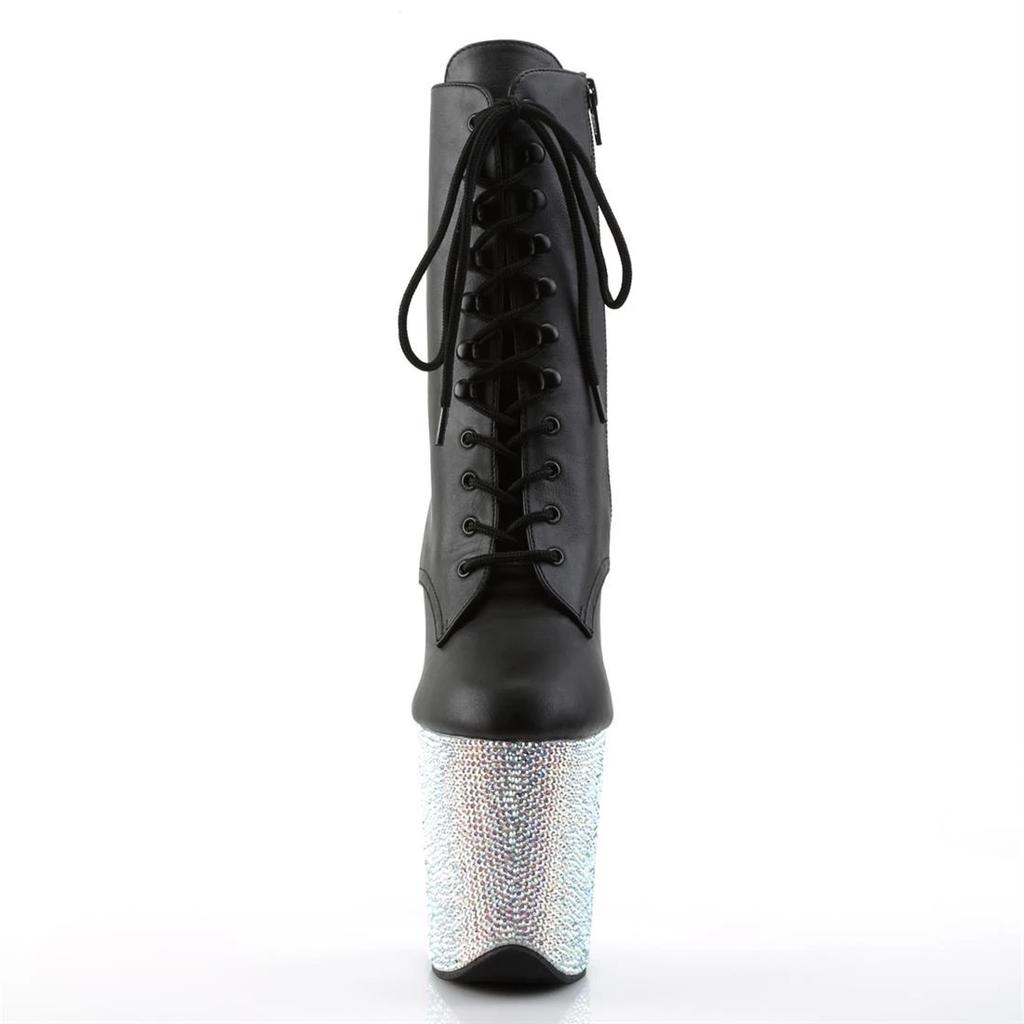 20 см флэш-алмаз водонепроницаемые настольные сапоги на высоком каблуке с низкой трубкой настольные сапоги на высоком каблуке подошва короткие сапоги