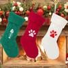 Christmas Stocking Santa Stocking Cat and Dog Christmas Knitted Socks Christmas Gift Bags Home Decoration Christmas Ornaments