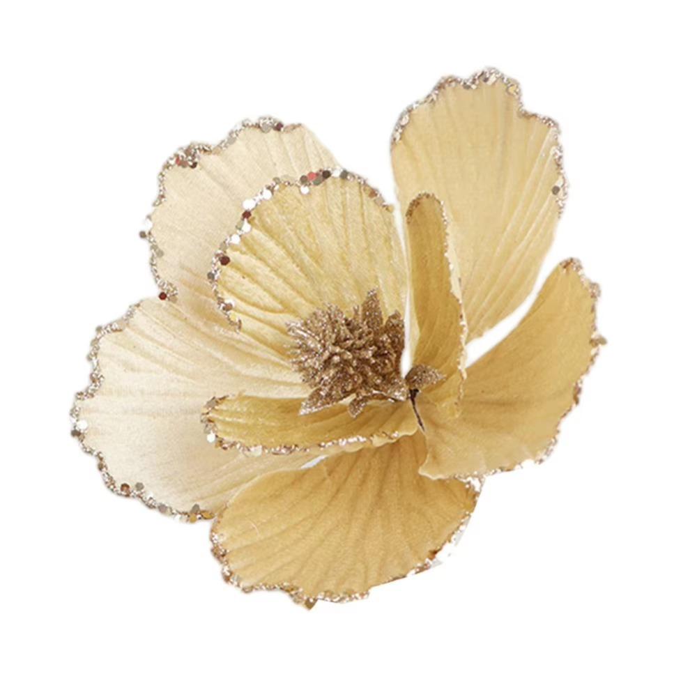 Exquisite Design Glitter Christmas Flower DIY Artificial Flowers New Year