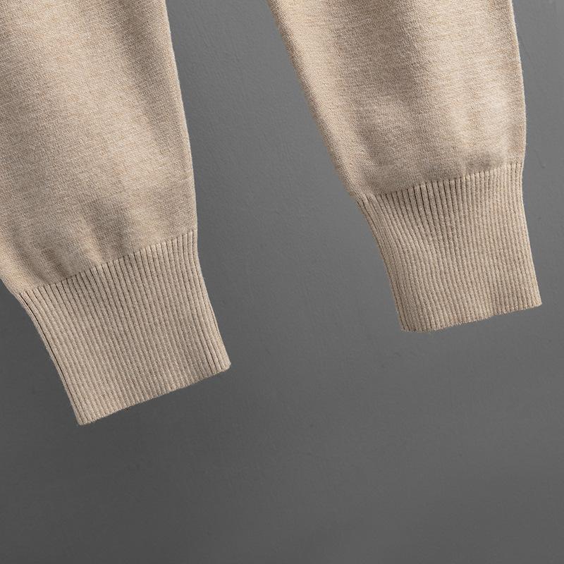 Свитер с воротником-поло, костюмы для женщин, осенне-зимний свободный вязаный комплект из двух предметов