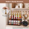 Двухуровневая стойка на 10 бутылок сиропа для кофейного бара, полка-держатель для демонстрации бутылок ликера, барная полка, органайзер для кофейного сиропа, настольная стойка