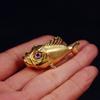 Ancient Fish Statue Handmade Copper Marine Animal Figurine Ornament For Living Room Bookshelf Decoration Sewing Project