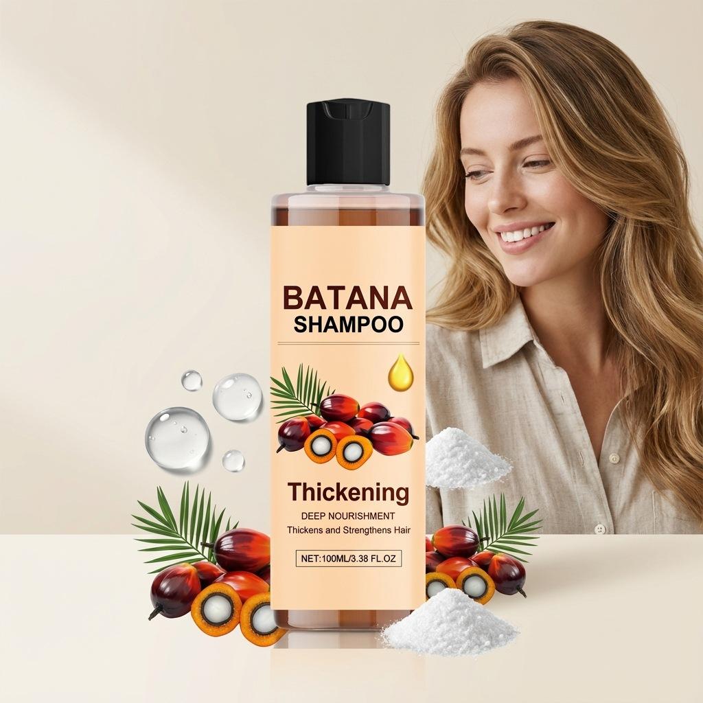 Gentle oil-control hydrating shampoo Batana Oil Fluffy and smoothing care, refreshing and non-sticky, hair cleansing