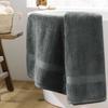 Serviette de bain - Elegante - Anthracite - 90 x 150 cm - 100% coton - 600 gr/cm²