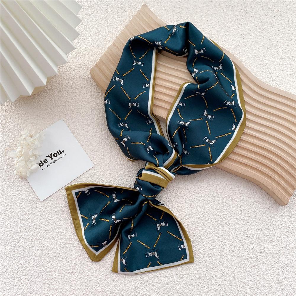 New Scarves Silk Scarves Women'S Spring And Autumn Season Long Decorative Professional Scarves Summer Thin Styles Paired With Shirts Stylish