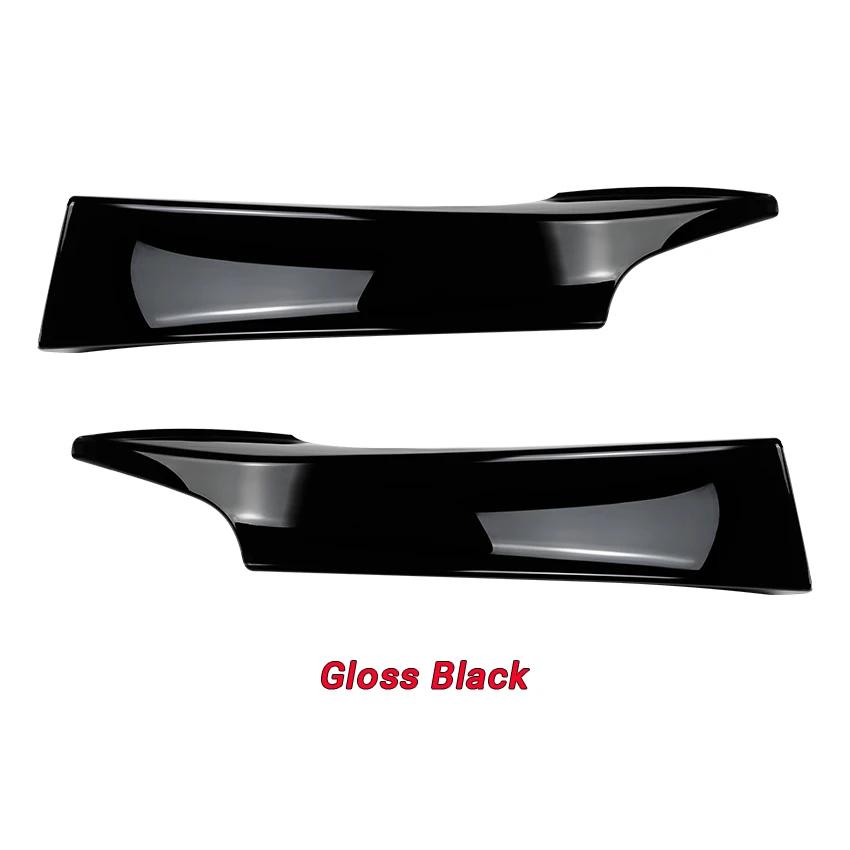 2Pcs Front Bumper Lip Splitter Body Kit For BMW 1 Series F20 F21 M135i Pre LCI M-Sport 2012-2015 Splitter Sport Exterior Tuning