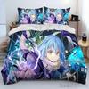 Аниме Покрывало Комплект Пододеяльника Я Переродился Слизью HD Покрывало для Детей Комплекты Постельного Белья Постельное Белье Декор Спальни
