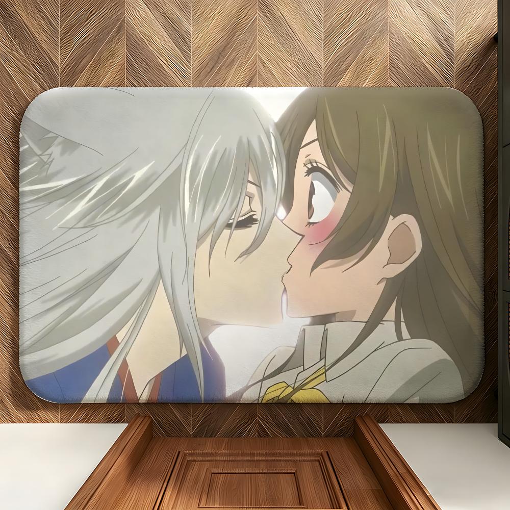 Anime K-Kamisama K-Kiss Floor Mat Soft Flannel Floor Mat Suitable for Entryways, Living Rooms, Bedrooms, and Bathrooms