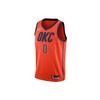 Мужские трикотажные изделия NBA Earned Edition Russell Westbrook Oklahoma City Thunder Fan оранжевого цвета BQ1171-891