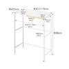 Yamazaki Extendable Over-the-Trash Can Rack, White, Approx. W42.5~76 x D42.5 x H90cm, Tower Kitchen Rack with Hooks, 5326
