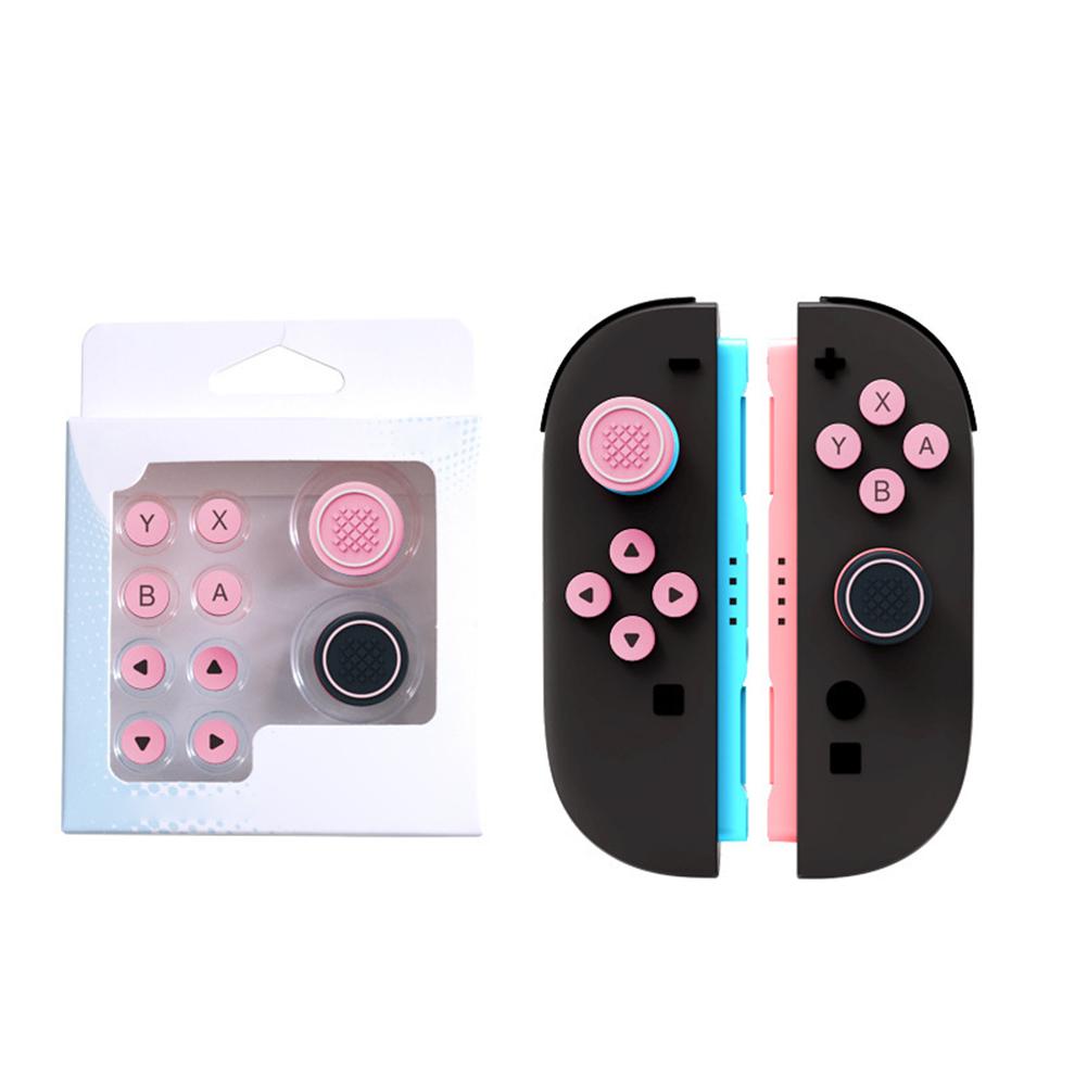 Joystick Cap & Button Stickers Button Grips Caps Non Slip Keys Sticker Button Sticker Covers for Switch 2 Joy-Con Accessory