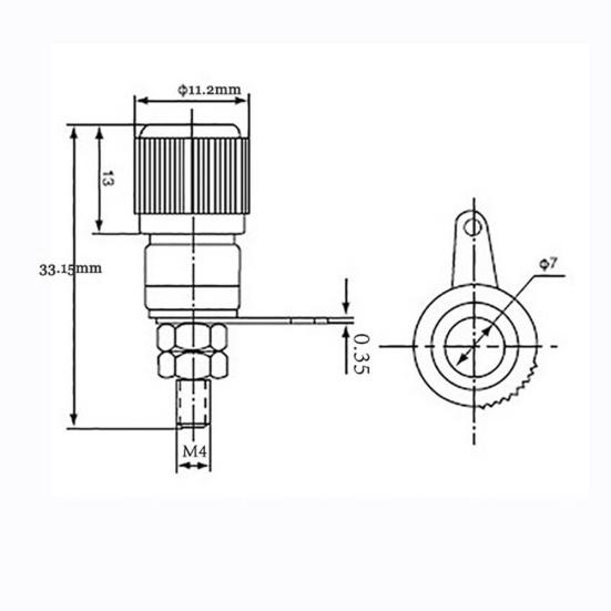 10 шт. Клемма динамика для штекера-розетки типа «банан» 4 мм