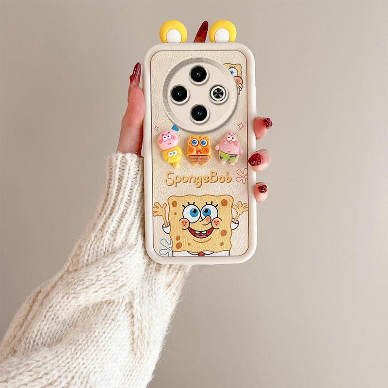 KEYSION Cute Ear 3D Cartoon Case for TECNO Spark 30C with Bracelet Soft Silicone Shockproof Phone Cover for TECNO Spark 30C