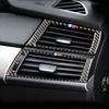 4pcs Carbon Fiber Interior Cover Trim Fits for Bmw X5 E70 X6 E71 2007-13