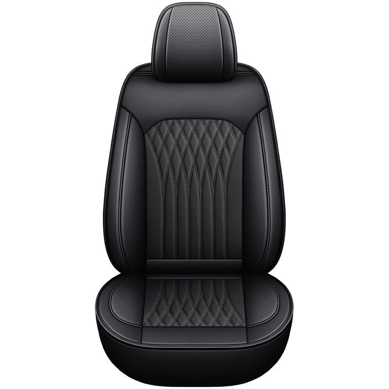 Новый Роскошный Универсальный Чехол для Автосиденья Полный Комплект ПУ Кожа 1 Сиденье Подушка Переднего Сиденья