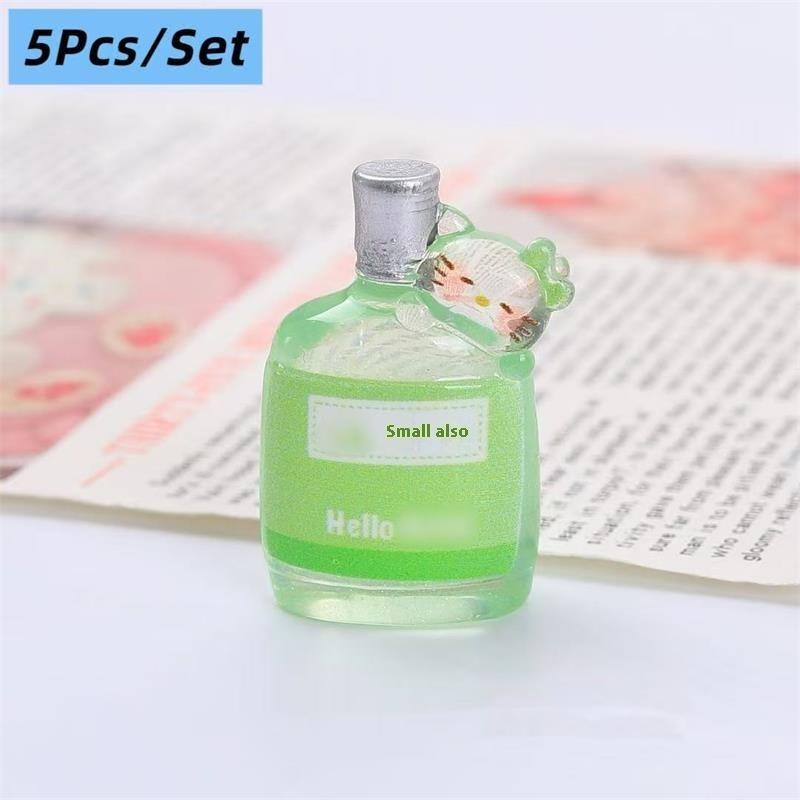 5 шт. Миниатюры для кукольного домика Модели бутылок для напитков Hello Kitty Кт Микроландшафтные украшения Декор Игрушки для ролевых игр DIY Аксессуары