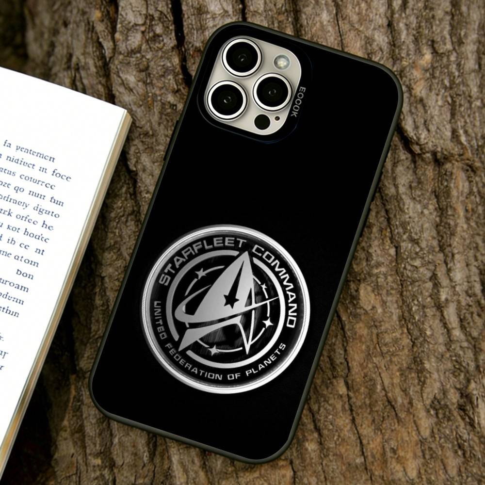 S-Trek Space Theme Phone Case For iPhone 17,16,15,14,13,12,11 Plus,Pro Max,XS,Colored Silver Plated Inside Cover
