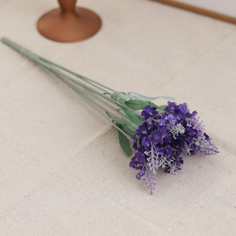 Искусственный цветок шелковый фиолетовый лаванда домашний уличный садовый декор букет поддельный свадебный рождественский день аксессуары для вечеринки
