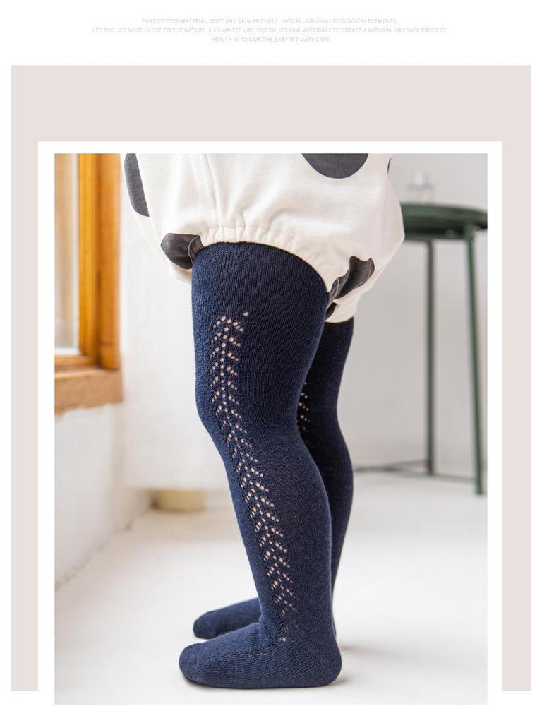 Хлопковые сетчатые леггинсы в испанском стиле для младенцев и малышей на весну/лето