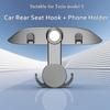 Крючок для заднего сиденья автомобиля Hipacool для Tesla Model 3/Y/3 Highland, держатель для телефона на заднее сиденье автомобиля с крючком, аксессуары для салона автомобиля