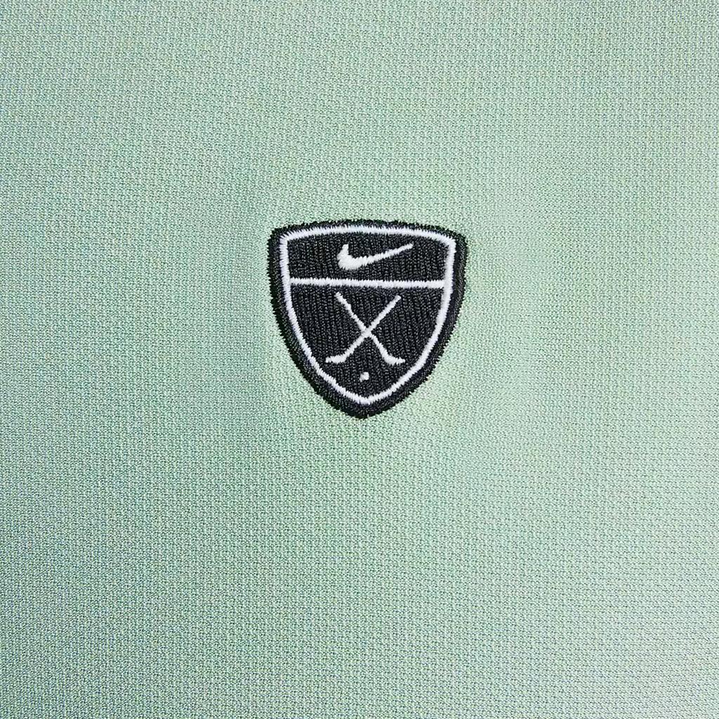 Nike Мужская футболка-пуловер с воротником-стойкой, однотонная, быстросохнущая, в клетку Tartan, Топы II0785-006