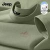 Jeep Мужская хлопковая футболка с длинным рукавом и графическим принтом, плотный хлопок