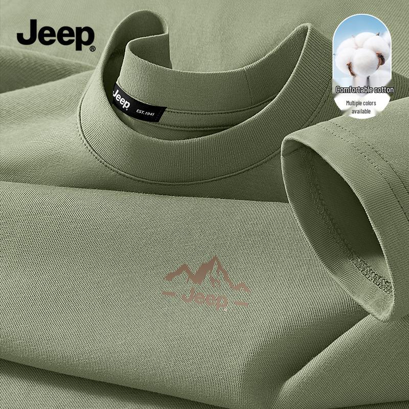 Jeep Мужская хлопковая футболка с длинным рукавом и графическим принтом, плотный хлопок
