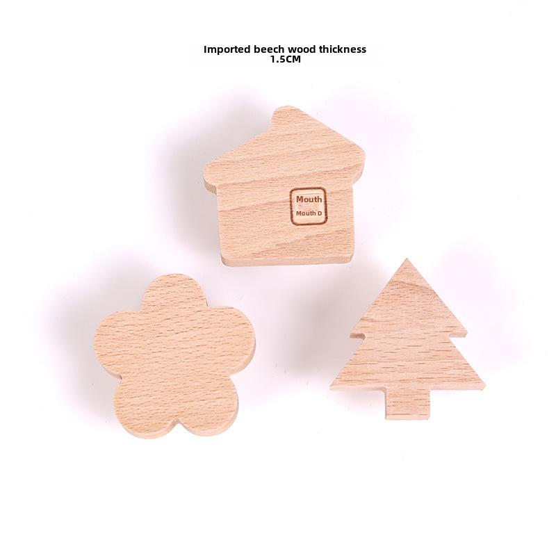 Японский милый крючок для стены из дерева в виде животного - лунный мультяшный дизайн в скандинавском стиле