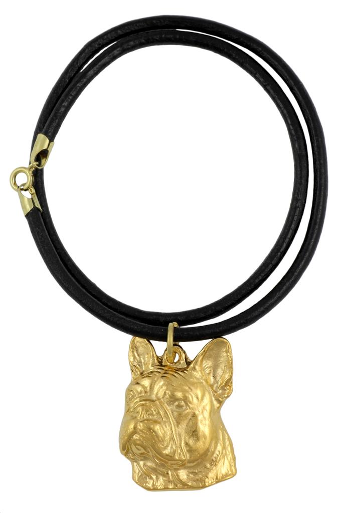 Buldog Francuski Ii - Brelok I Naszyjnik Z Psem W Pudełku, Produkt Pozłacany Wysokiej Jakości, Marka Art-Dog