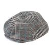 Universal Chemistry Glencheck Black Wool Newsboy Cap
