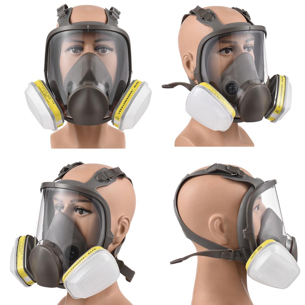 Многоразовый респиратор Полная маска 6800 Противогаз Защита дыхания Полнолицевая крышка Широкое поле