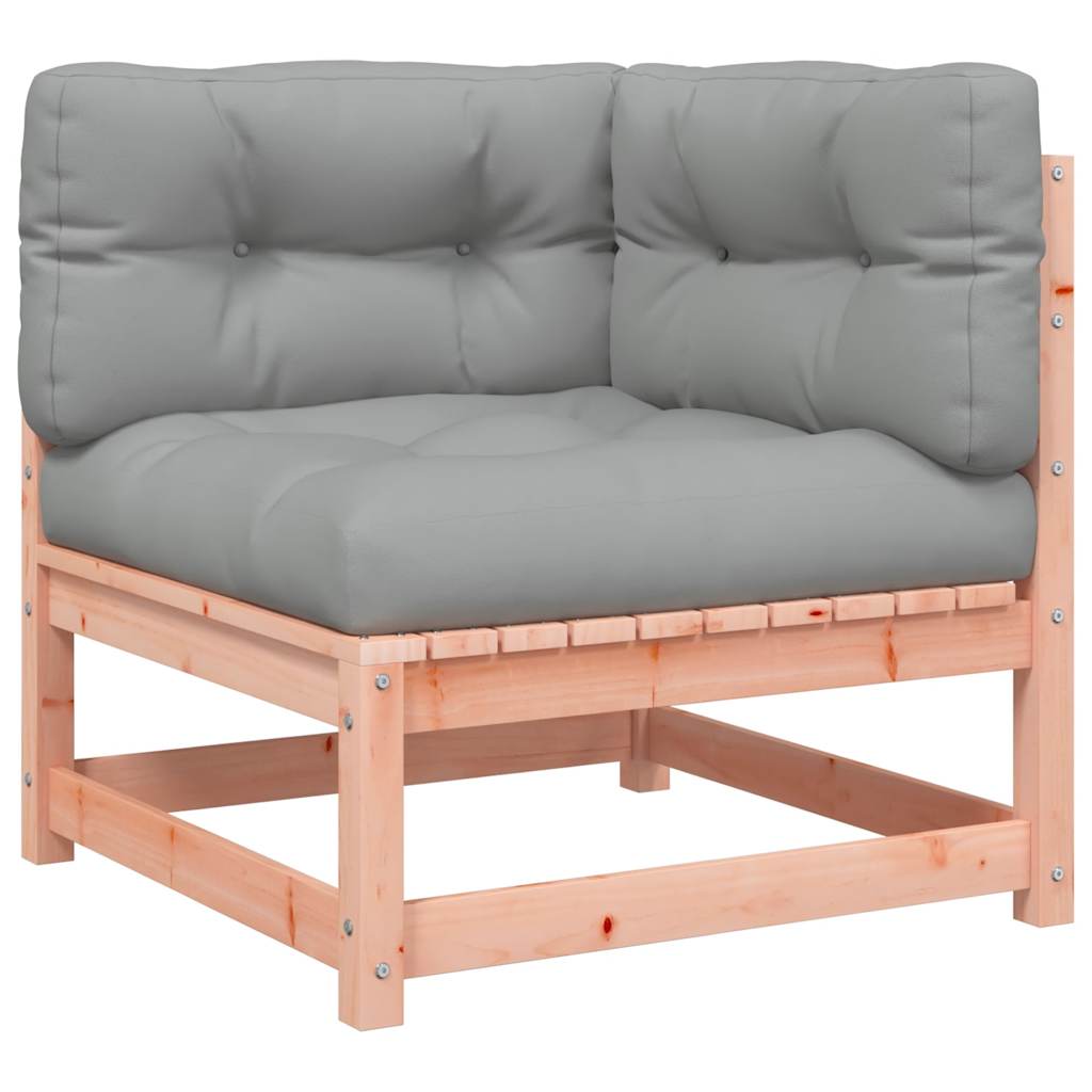 Vidaxl Ogrodowa Sofa Narożna Z Poduszkami, Lite Drewno Daglezjowe